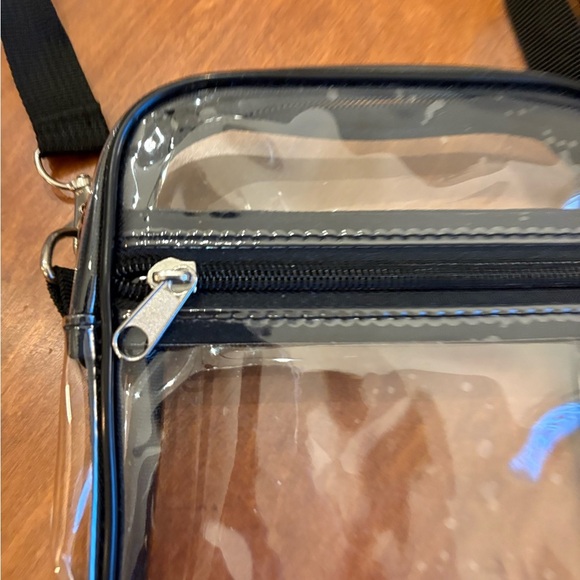Clear Crossbody Stadium Bag with Black Trim - Picture 2 of 10